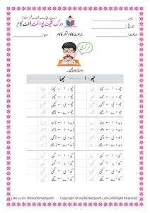 "Urdu Kindergarten Worksheets Pack 5 for kids – engaging activities to develop Urdu reading, writing, and vocabulary skills"